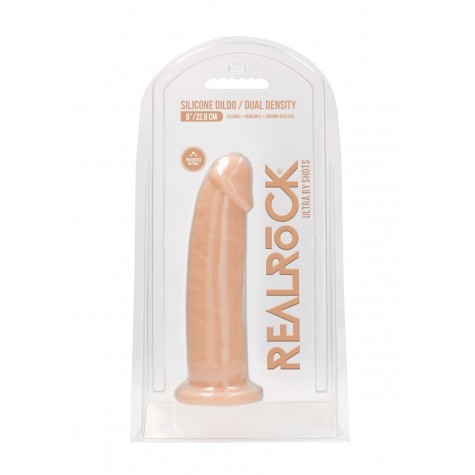 Телесный фаллоимитатор без мошонки Silicone Dildo Without Balls - 22,8 см.