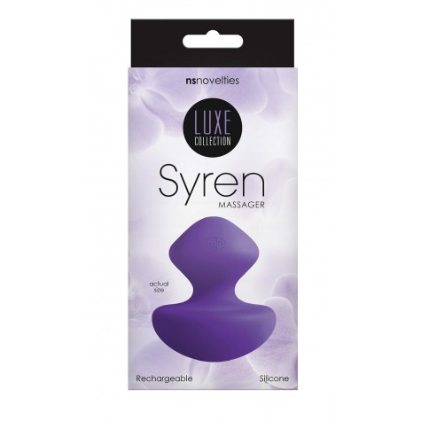 Фиолетовый универсальный вибромассажер Luxe Syren Massager